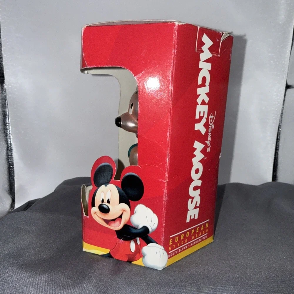 Mickey Mouse Disney Energizer European Style Glass Ornament